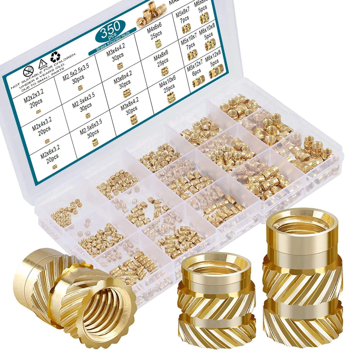 350pcs hot melt injection molded nut set, double diagonal soil eight copper nut insert, copper flower mother box set
350pcs hot melt injection molded nut set, double diagonal soil eight copper nut insert, copper flower mother box set