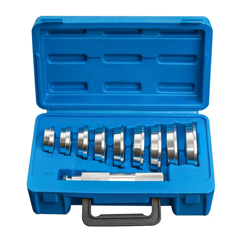 10-Piece Oblique Perlin Disassembly and Assembly Tool, Wheel Bearing Disassembler, Bushing Sleeve Press-in Tool
10-Piece Oblique Perlin Disassembly and Assembly Tool, Wheel Bearing Disassembler, Bushing Sleeve Press-in Tool