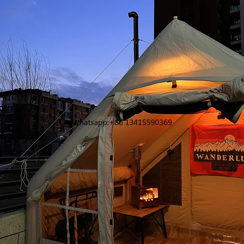 Outdoor Inflatable Waterproof House Tents Glamping Air Tent for 3-4 Person
Outdoor Inflatable Waterproof House Tents Glamping Air Tent for 3-4 Person