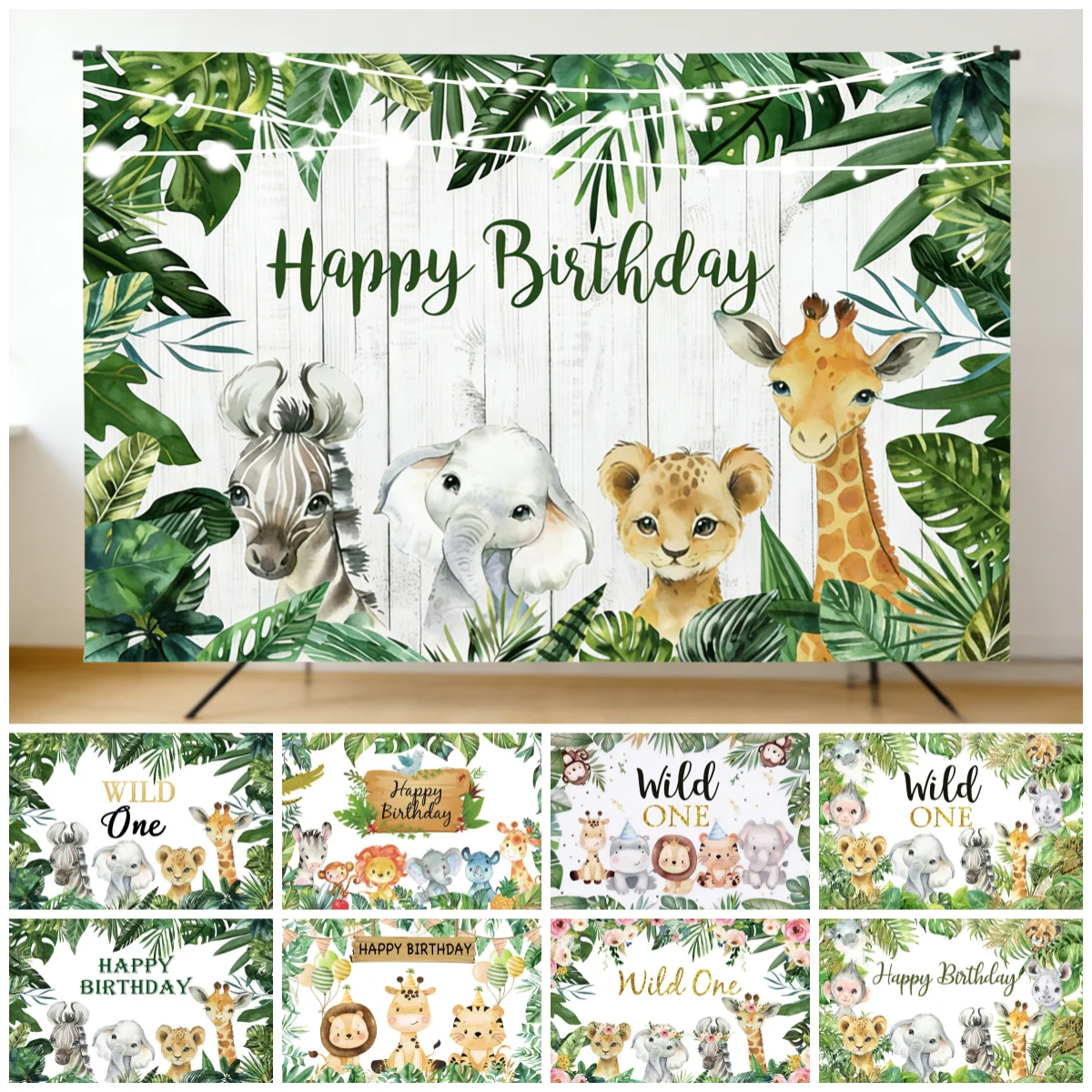 Джунгли Сафари Животные Украшения День Рождения Фон Wild One Новорожденный 1-й День Рождения Baby Shower Фоны для Фотографий
Джунгли Сафари Животные Украшения День Рождения Фон Wild One Новорожденный 1-й День Рождения Baby Shower Фоны для Фотографий