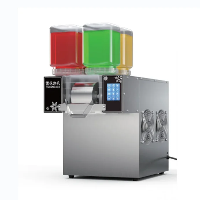 Automatic Snowflake Flake Ice Cream Crusher Maker Three Flavors Snowflake Ice Making Machine
Automatic Snowflake Flake Ice Cream Crusher Maker Three Flavors Snowflake Ice Making Machine