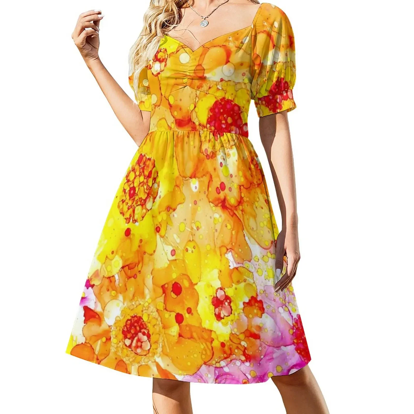Spring Bouquet Short-Sleeved Dress Women's skirt long dresses for women dress party night long sleeve dress
Spring Bouquet Short-Sleeved Dress Women's skirt long dresses for women dress party night long sleeve dress