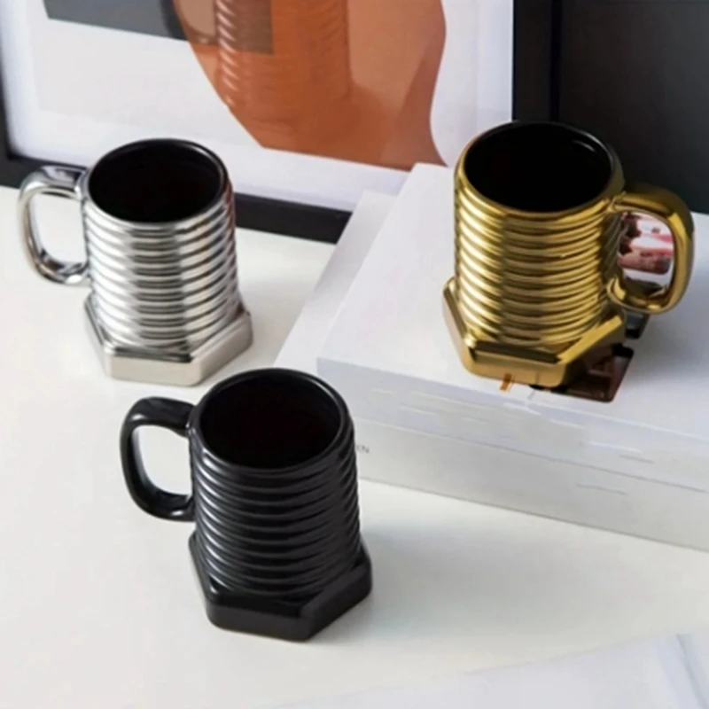 Hot SV-Funny Screw Design Coffee Mug Ceramic Coffee Cups Novelty Water Cups Summer Winter Drinkware Birthday Holiday Gifts
Hot SV-Funny Screw Design Coffee Mug Ceramic Coffee Cups Novelty Water Cups Summer Winter Drinkware Birthday Holiday Gifts