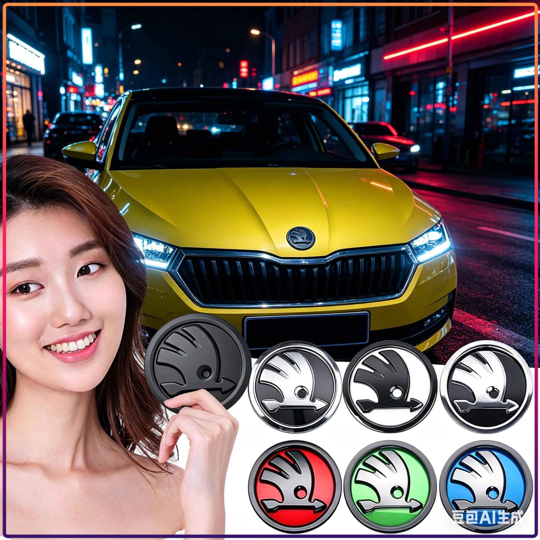 80/90/100MM Car Logo Front Hood Rear Trunk Badge Emblem Auto Accessories For Skoda Sharp Sharp crystal Sharp Rapid speed Pye Ye
80/90/100MM Car Logo Front Hood Rear Trunk Badge Emblem Auto Accessories For Skoda Sharp Sharp crystal Sharp Rapid speed Pye Ye