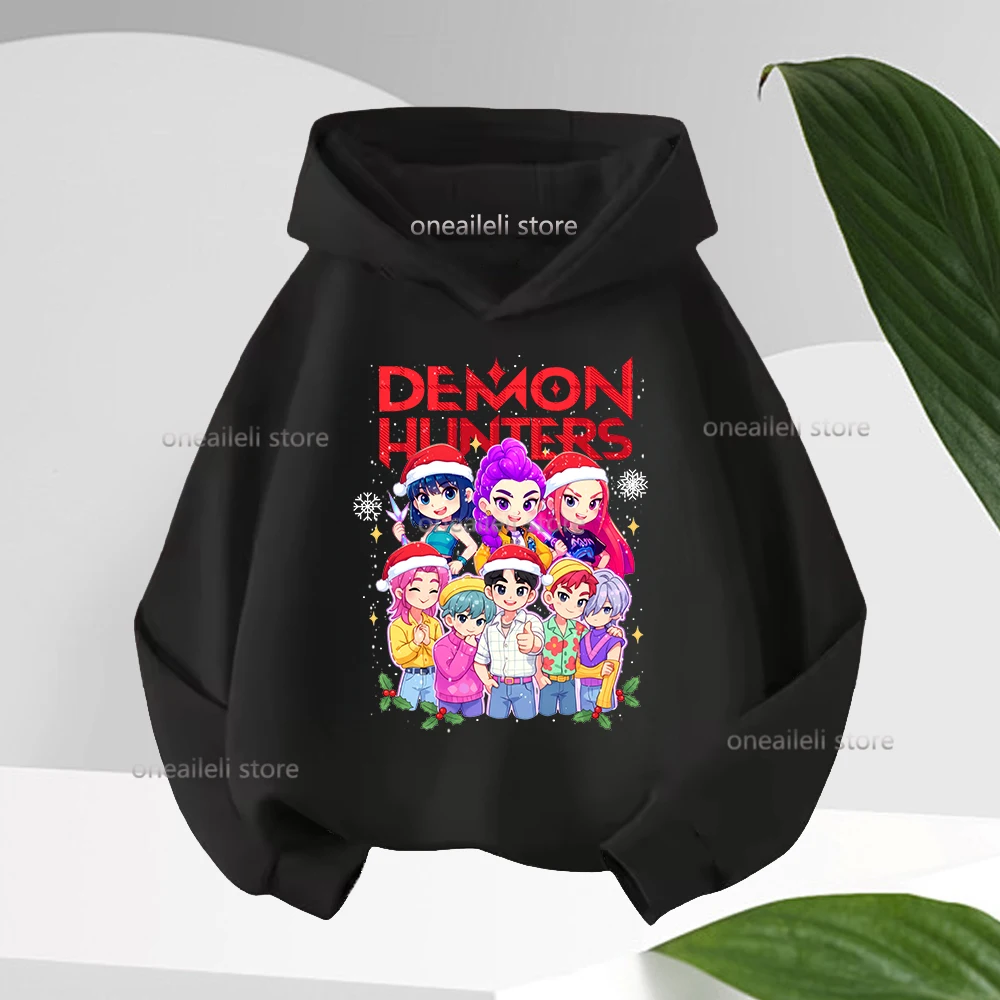 KPop Demon Hunter Christmas Gift Cartoon Girls Boy Hooded Sweatshirt Warm Fashion Casual Fleece Children's Hoodies Autumn Winter
KPop Demon Hunter Christmas Gift Cartoon Girls Boy Hooded Sweatshirt Warm Fashion Casual Fleece Children's Hoodies Autumn Winter
