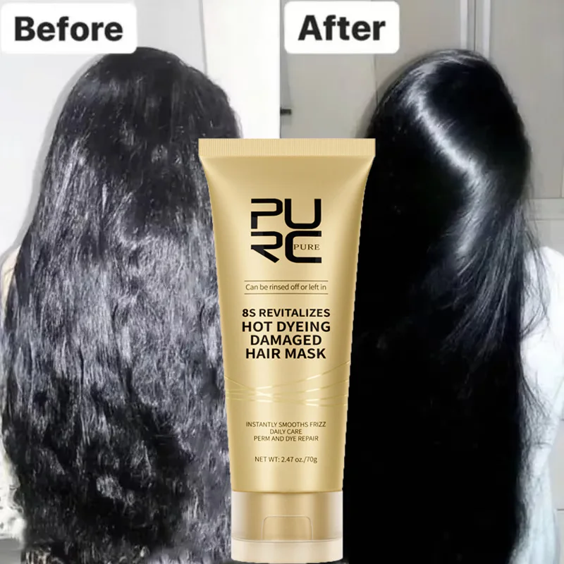 PURC 8 Seconds Hair Mask Smoothing Straightening Keratin Hair Treatment Cream Soft Repair Damaged Frizz Professional Hair Care
PURC 8 Seconds Hair Mask Smoothing Straightening Keratin Hair Treatment Cream Soft Repair Damaged Frizz Professional Hair Care