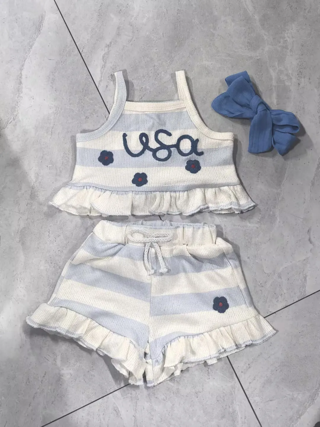 Baby Girl Fourth of July Outfits Sleeveless Ruffle Tank Tops + Shorts Set Toddler Clothes
Baby Girl Fourth of July Outfits Sleeveless Ruffle Tank Tops + Shorts Set Toddler Clothes