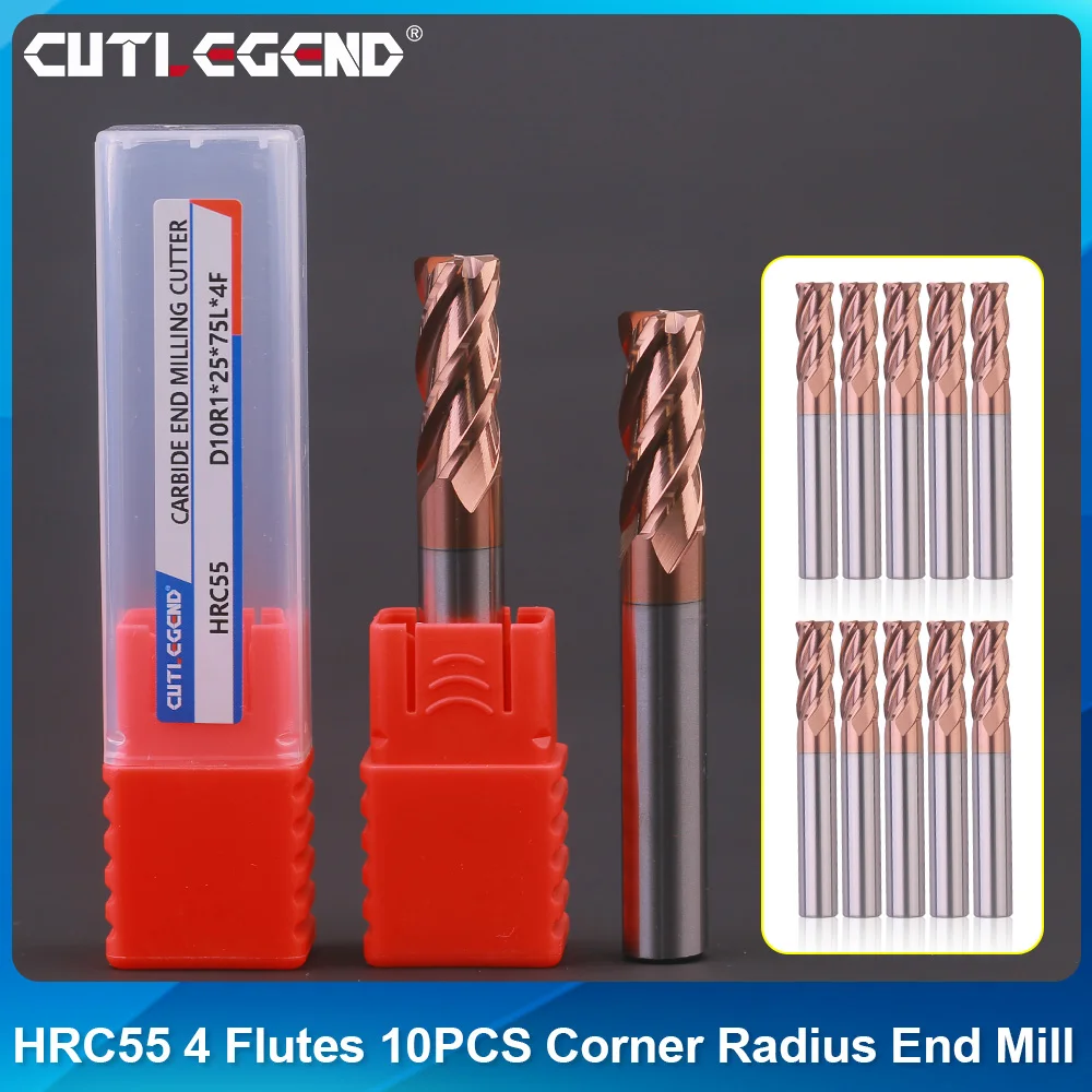 HRC55 Концевая фреза с угловым радиусом R Bullnose 10 шт. Фрезерный станок из карбида вольфрама с ЧПУ для обработки поверхности металла 3 4 5 6 8 10 12 мм R0,5 R1
HRC55 Концевая фреза с угловым радиусом R Bullnose 10 шт. Фрезерный станок из карбида вольфрама с ЧПУ для обработки поверхности металла 3 4 5 6 8 10 12 мм R0,5 R1