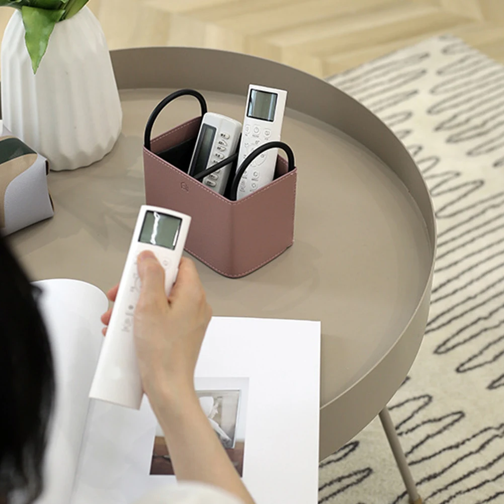 Remote Control Storage Box Sundries Organizing Basket Desktop Container Iron Travel Portable PU
Remote Control Storage Box Sundries Organizing Basket Desktop Container Iron Travel Portable PU