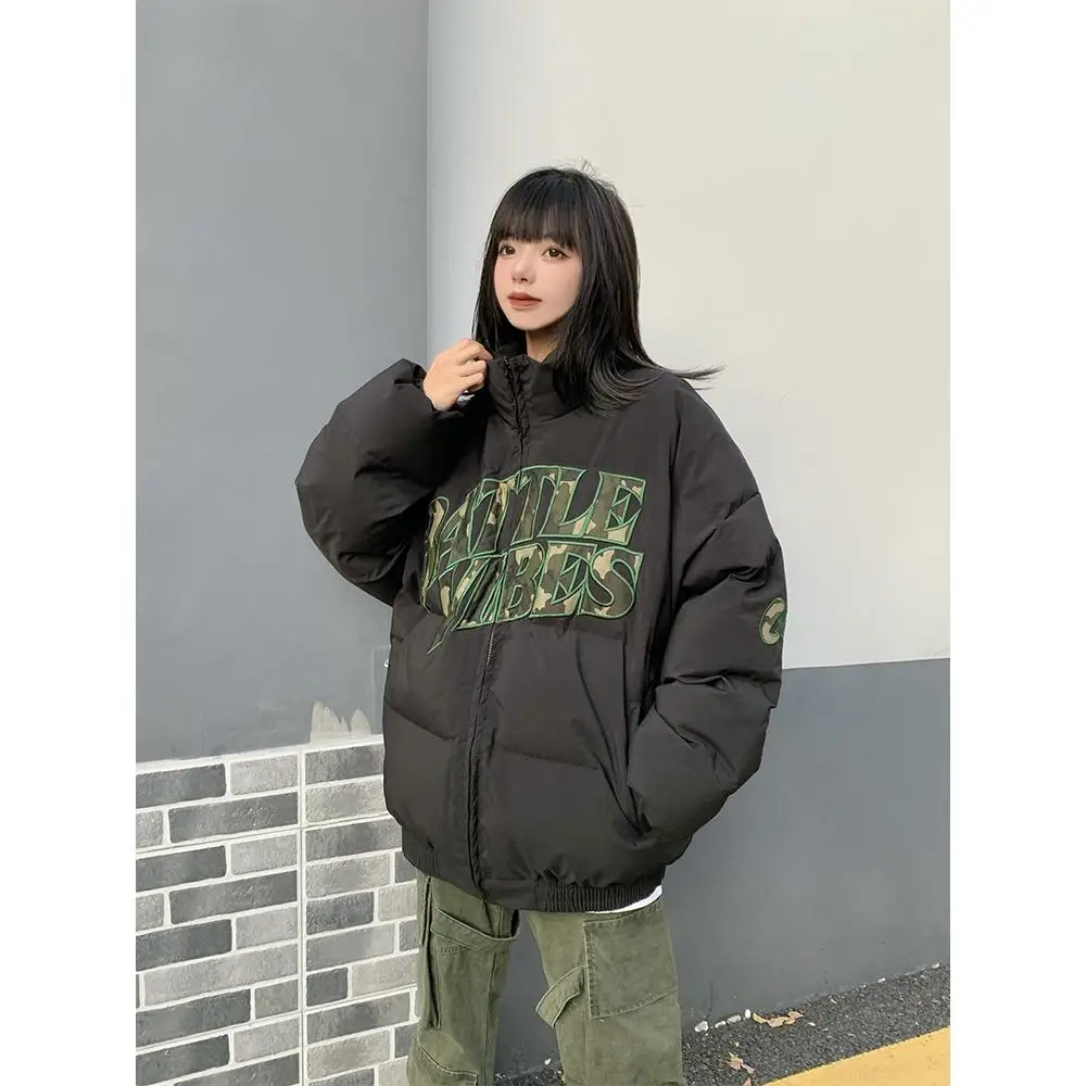 Faionable Patchwork Cotton Jaet Spring Autumn Loose Letter Print Bread Sle Trendy Urban Casual Thiened Zipper Closure
Faionable Patchwork Cotton Jaet Spring Autumn Loose Letter Print Bread Sle Trendy Urban Casual Thiened Zipper Closure