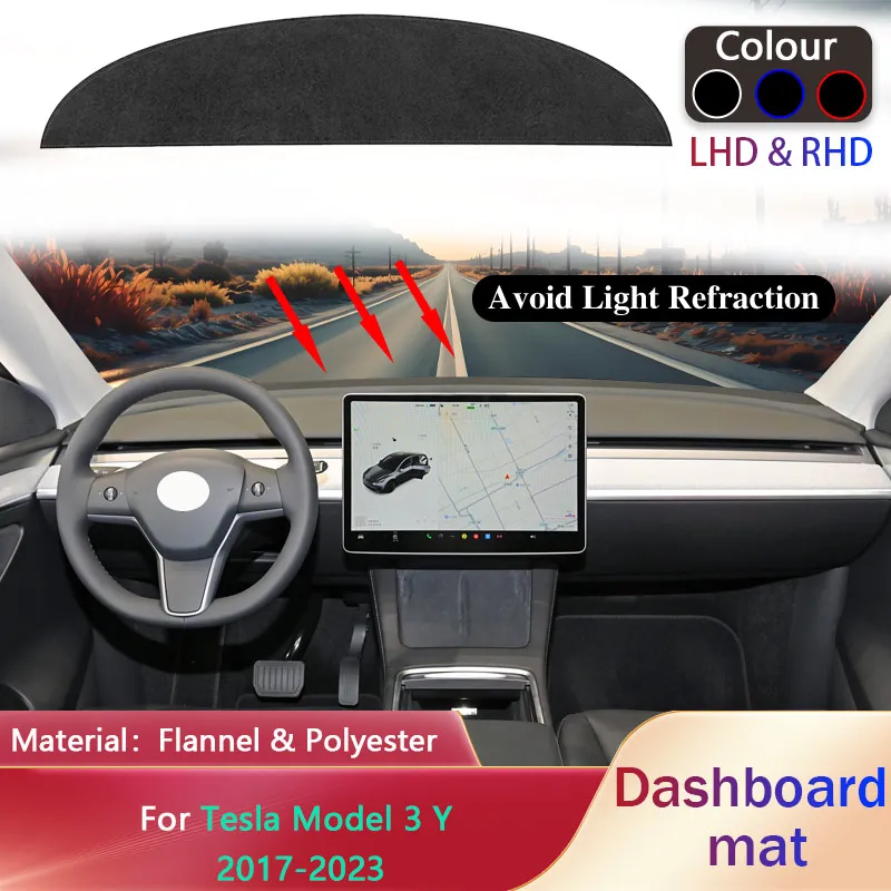 Car Dashboard Pad for Tesla Model 3 Y 2017 2018 2019 2020 2021 2022 2023 Sunshade Mat Carpet Cushion Cover Dashmat Accessories
Car Dashboard Pad for Tesla Model 3 Y 2017 2018 2019 2020 2021 2022 2023 Sunshade Mat Carpet Cushion Cover Dashmat Accessories