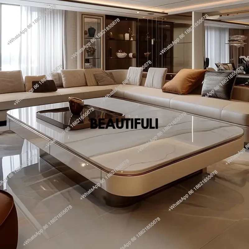 F150 Coffee table modern large flat marble living room high-end tea table extended table advanced large apartment
F150 Coffee table modern large flat marble living room high-end tea table extended table advanced large apartment