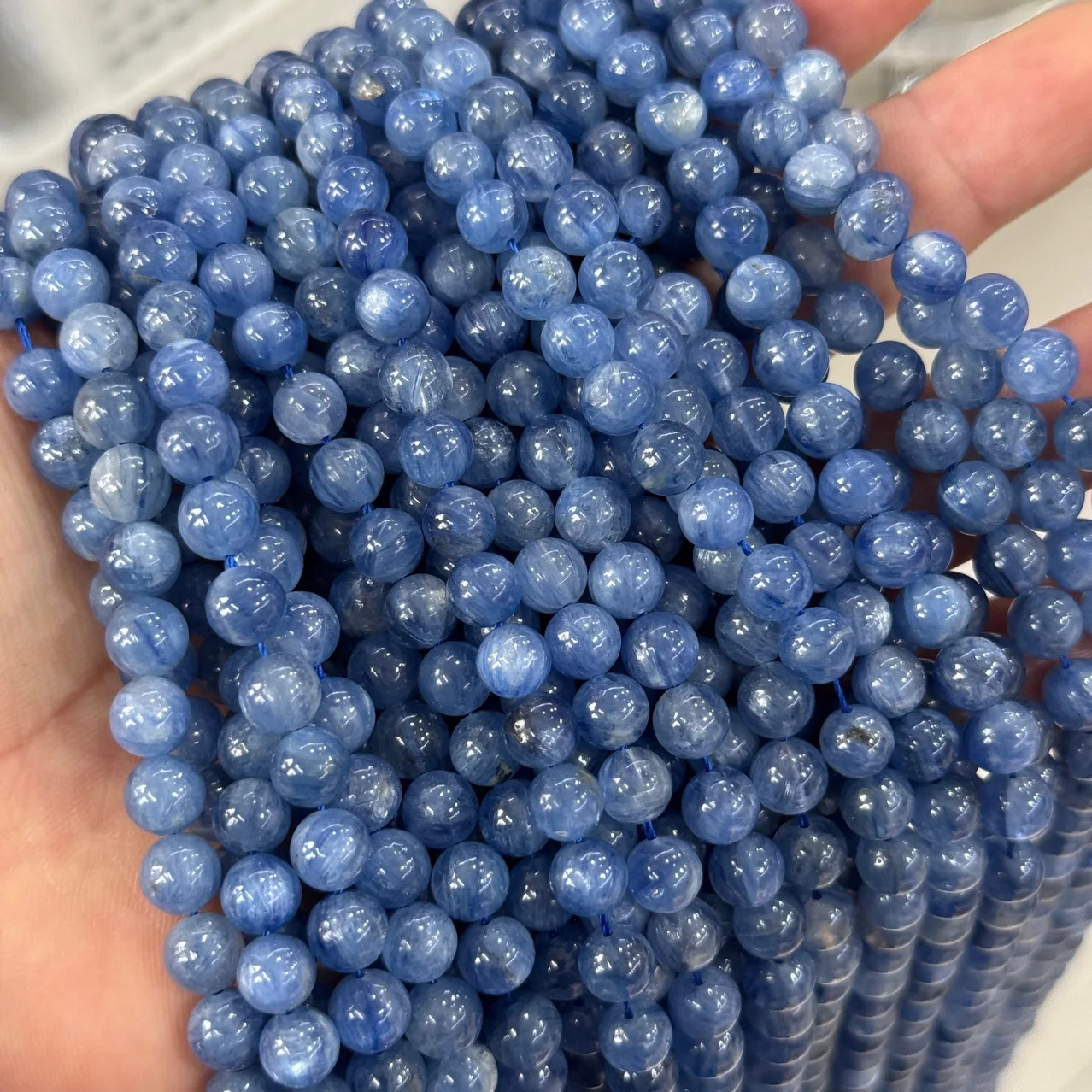 Natural Matte Kyanite Round Beads Cloudy Denim Blue Kyanite Gemstone Beads for DIY Bracelet Necklace Jewelry Wholesale Supplier
Natural Matte Kyanite Round Beads Cloudy Denim Blue Kyanite Gemstone Beads for DIY Bracelet Necklace Jewelry Wholesale Supplier
