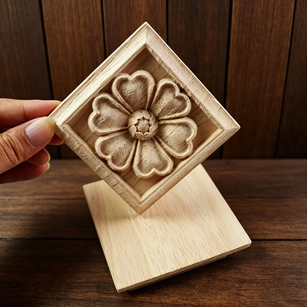 European Style Wood Carved Decal Unpainted Onlay Applique Square Woodcarving Decal Corner Home Furniture Decor
European Style Wood Carved Decal Unpainted Onlay Applique Square Woodcarving Decal Corner Home Furniture Decor