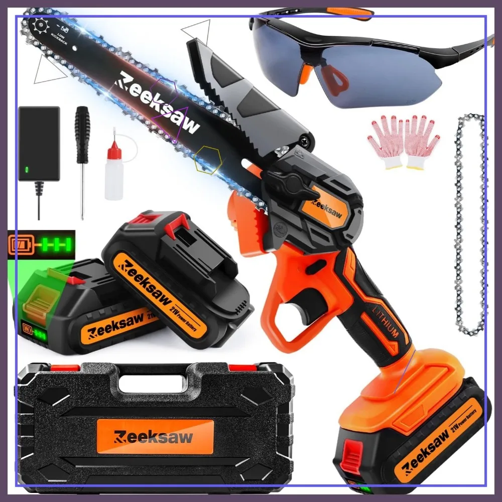 6-дюймовая аккумуляторная мини-бензопила с 2 батареями, электрический ручной инструмент для резки древесины для садового двора
6-дюймовая аккумуляторная мини-бензопила с 2 батареями, электрический ручной инструмент для резки древесины для садового двора