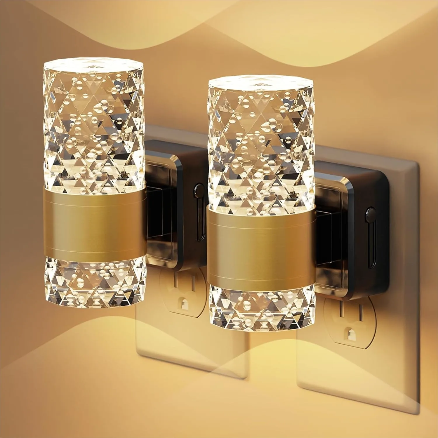 LED Night Lights Plug into Wall 2 Pack, Acrylic Nightlight with Dusk to Dawn Sensor, Stepless Dimmable 0-100LM, 3000K Soft Light
LED Night Lights Plug into Wall 2 Pack, Acrylic Nightlight with Dusk to Dawn Sensor, Stepless Dimmable 0-100LM, 3000K Soft Light