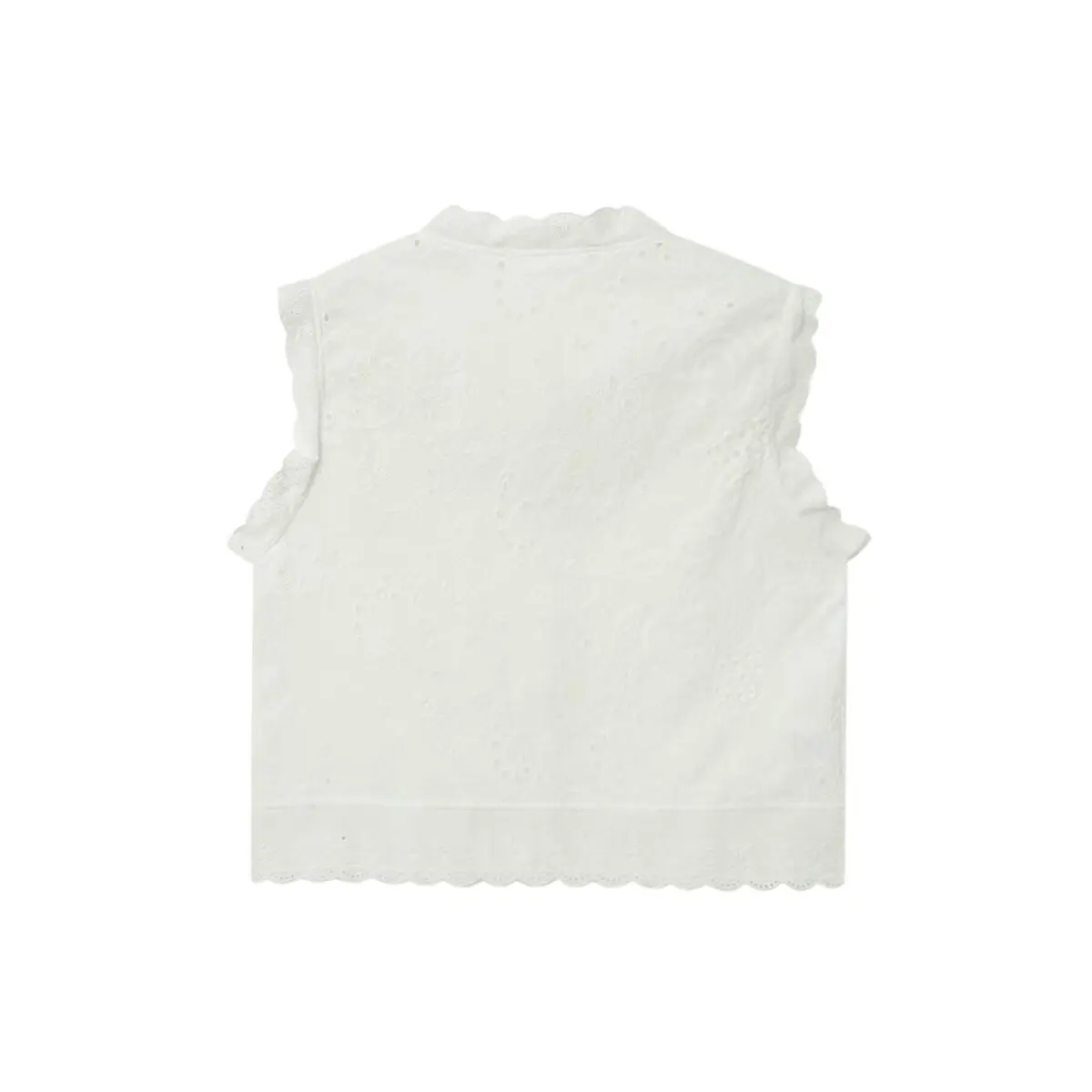 Women's summer fashion casual single breasted hollow embroidery top retro sleeveless women's shirt chic top
Women's summer fashion casual single breasted hollow embroidery top retro sleeveless women's shirt chic top