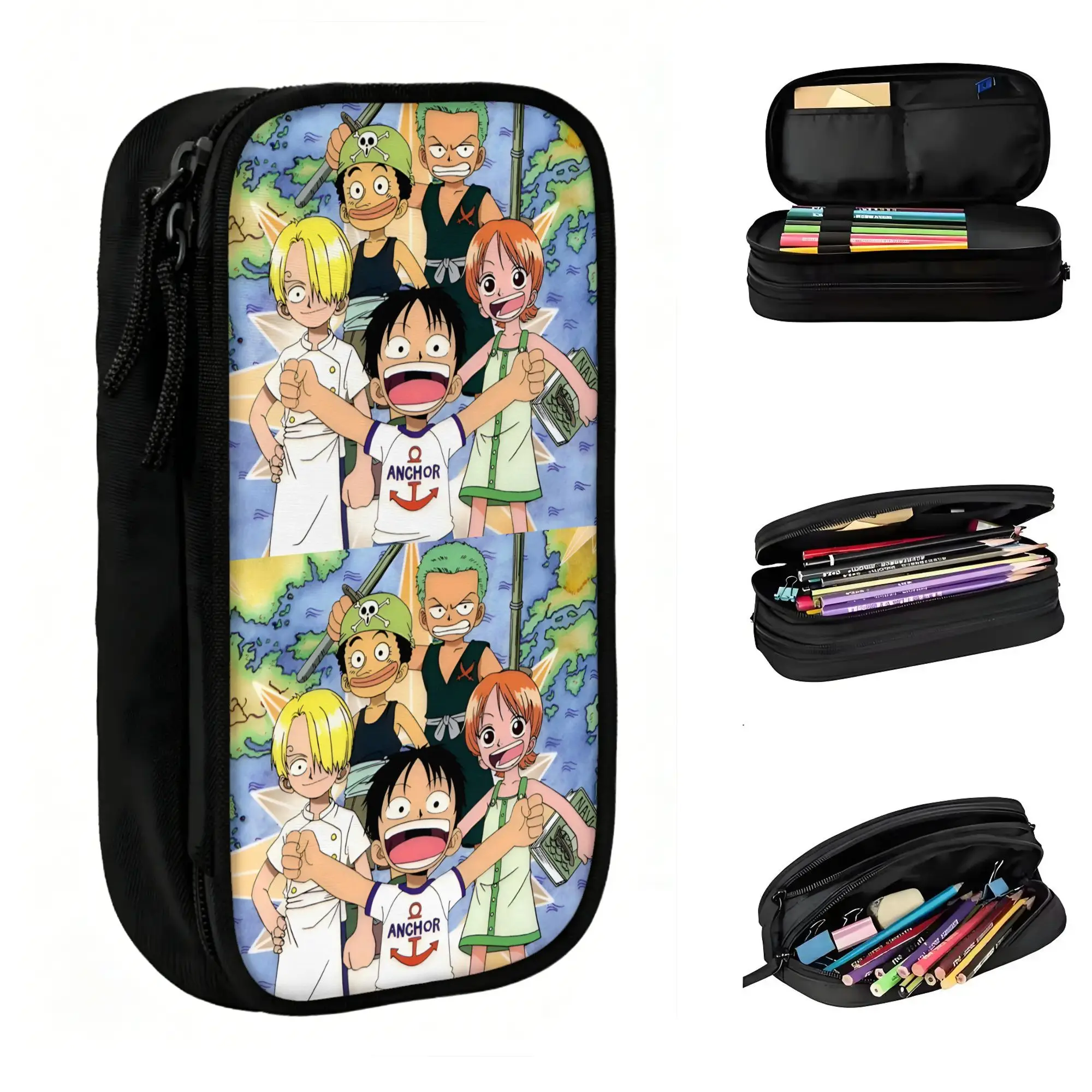 Custom Cute One P-Pieces Luffy Manga Pencil Cases for Girl Boy Large Storage Comic Pencil Bag Stationery
Custom Cute One P-Pieces Luffy Manga Pencil Cases for Girl Boy Large Storage Comic Pencil Bag Stationery