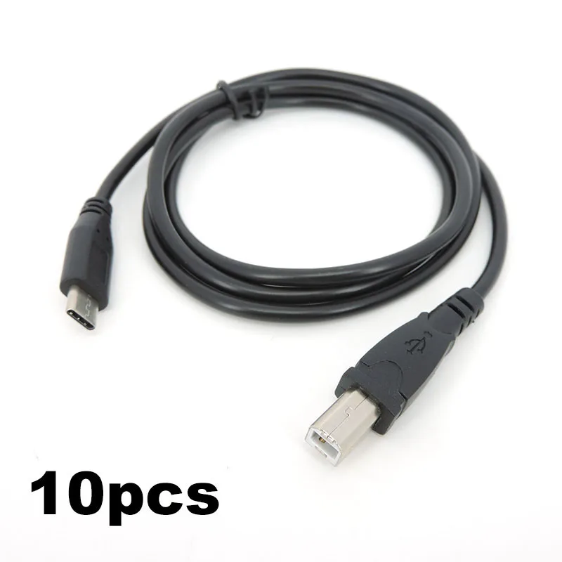 10pcs USB-C Type-c Male to USB B Type Male Data Cable Cord 1m for Cell Phone&Printer&Electronic organ Wholesale e1
10pcs USB-C Type-c Male to USB B Type Male Data Cable Cord 1m for Cell Phone&Printer&Electronic organ Wholesale e1