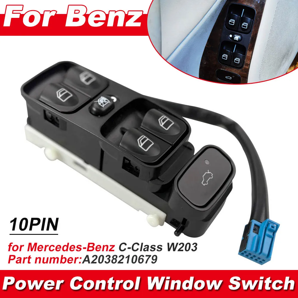 Power Master Window Switch Button For Mercedes Benz W203 C200 C220 C180 C230 A2038200110 2038200110 2038210679 A203821067 Class
Power Master Window Switch Button For Mercedes Benz W203 C200 C220 C180 C230 A2038200110 2038200110 2038210679 A203821067 Class