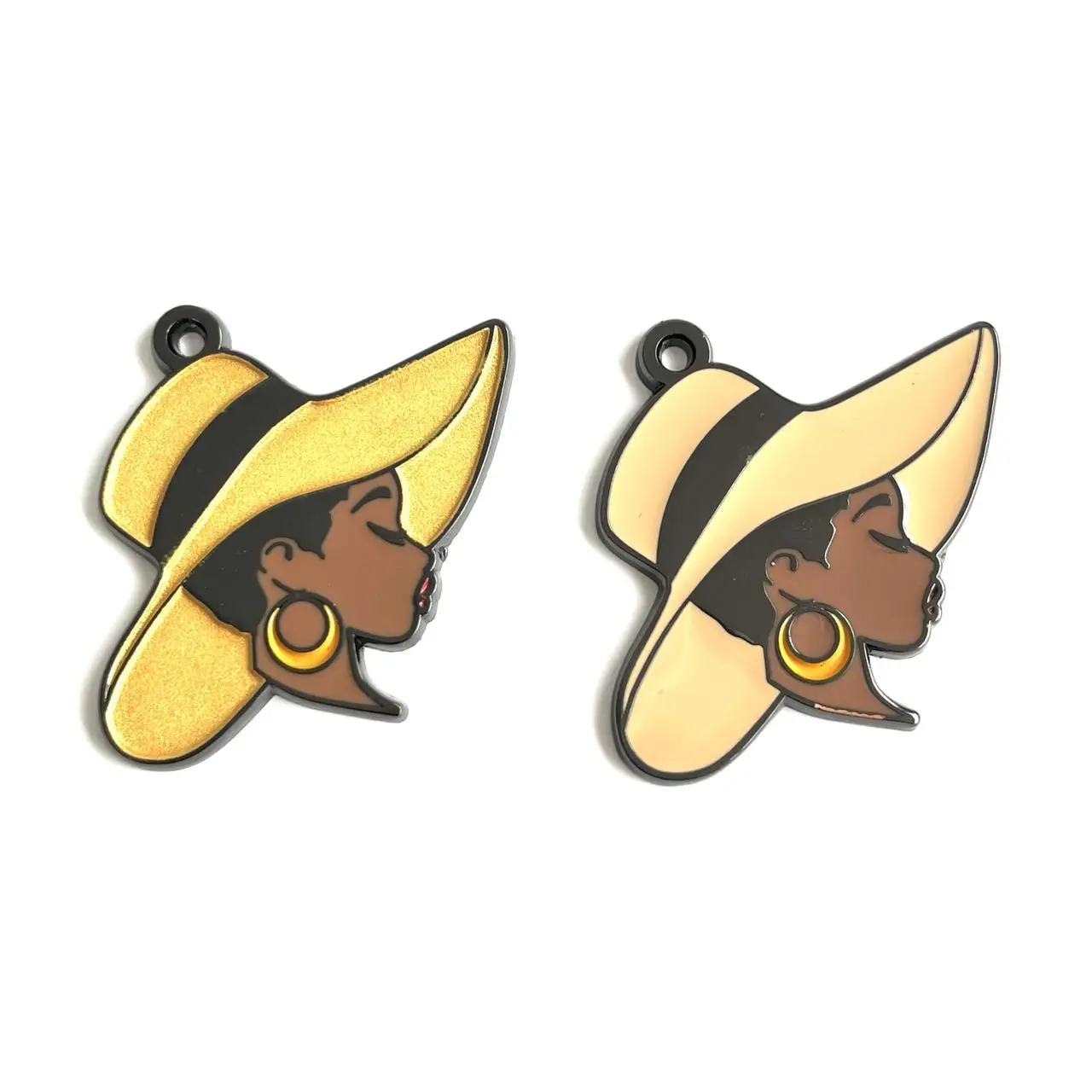 5pcs/Lot Black Woman Wearing Hat Figure Enamel Metal Charms Jewelry Accessory
5pcs/Lot Black Woman Wearing Hat Figure Enamel Metal Charms Jewelry Accessory