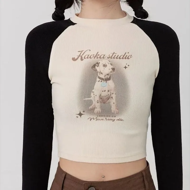 Harajuku Y2K Cropped Tops Streetwear Aesthetic Cartoon Print High-waist Women Long-sleeved T-shirt Slim Fit Tops Kawaii Clothes
Harajuku Y2K Cropped Tops Streetwear Aesthetic Cartoon Print High-waist Women Long-sleeved T-shirt Slim Fit Tops Kawaii Clothes