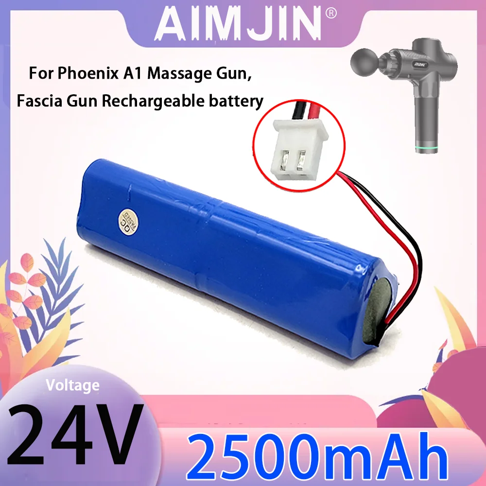 100% New 24V 2500mAh Li-ion Rechargeable Battery Pack for Phoenix A1 Massage Gun,Fascia Gun Lithium battery
100% New 24V 2500mAh Li-ion Rechargeable Battery Pack for Phoenix A1 Massage Gun,Fascia Gun Lithium battery