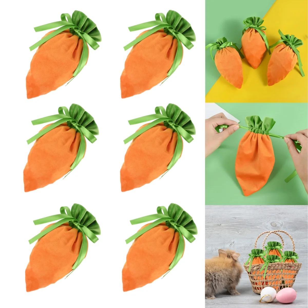 Carrot Shape Gift Bags Easter Party Decoration Bright Color Cloth Bags Cookies Candy Packaging Supplies Drawstring Bag Kid Favor
Carrot Shape Gift Bags Easter Party Decoration Bright Color Cloth Bags Cookies Candy Packaging Supplies Drawstring Bag Kid Favor