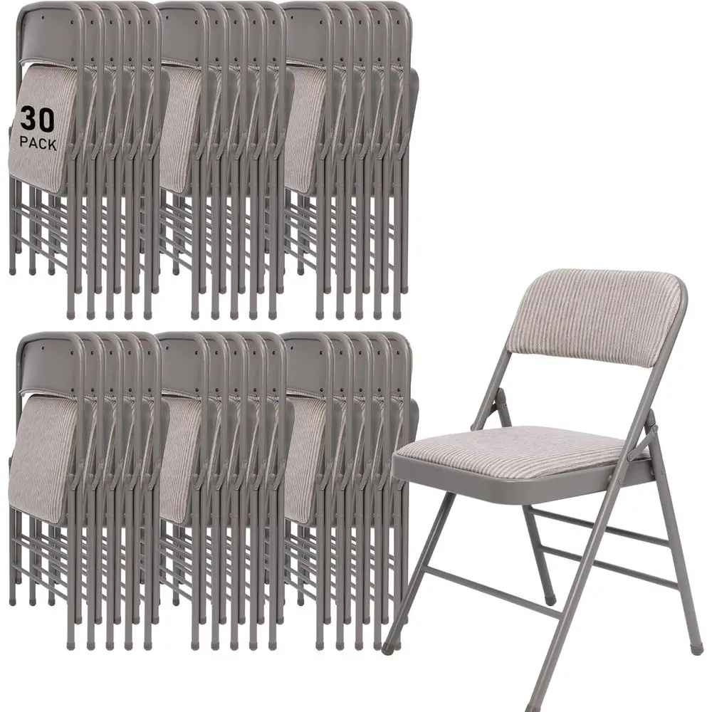 Portable Stackable Metal Chairs with Comfortable Seats for Weddings, Parties, Indoor and Outdoor Events, 350 lb Capacity, Grey
Portable Stackable Metal Chairs with Comfortable Seats for Weddings, Parties, Indoor and Outdoor Events, 350 lb Capacity, Grey