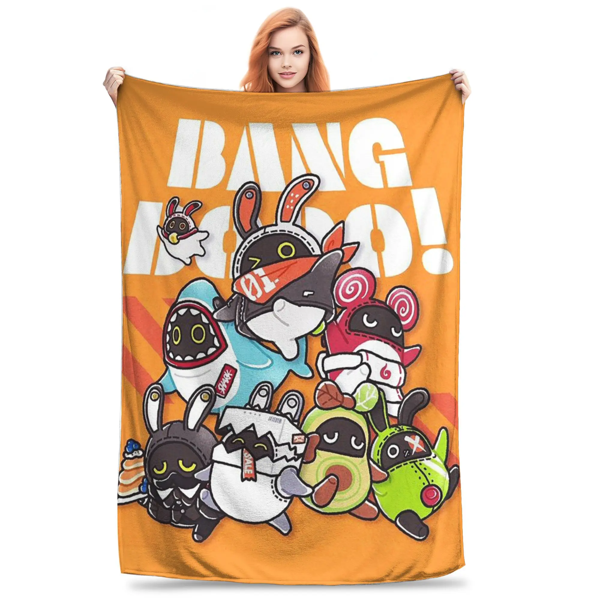 Flannel Throw Blanket Zenless Zone Zero Bangboo Orange Warm Plush Blankets Soft Bedspread for Bed Living room Home Travel Sofa
Flannel Throw Blanket Zenless Zone Zero Bangboo Orange Warm Plush Blankets Soft Bedspread for Bed Living room Home Travel Sofa