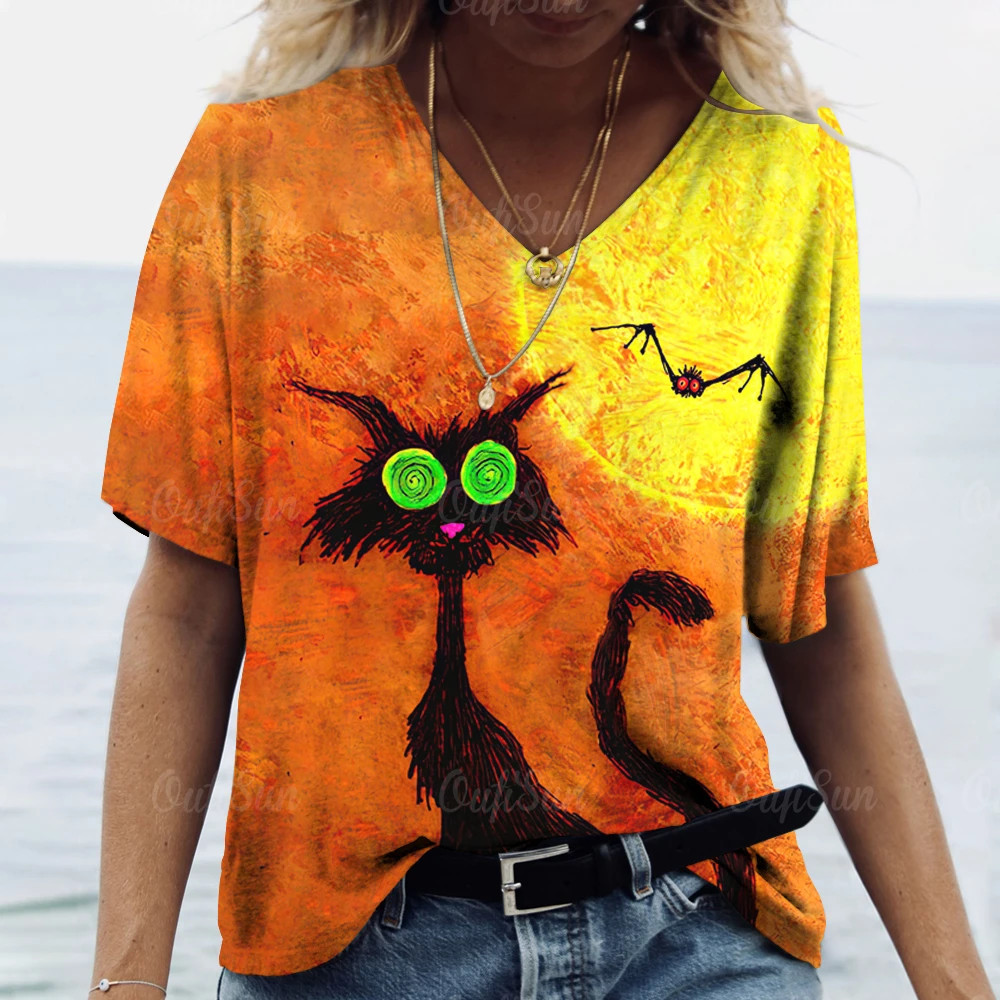 Women's ClothinCute Summer Clothing V-Neck Short Sleeve T-Shirts Plus Size T Shirt 3d Animals Printing Tops Casual Pullover Tee
Women's ClothinCute Summer Clothing V-Neck Short Sleeve T-Shirts Plus Size T Shirt 3d Animals Printing Tops Casual Pullover Tee