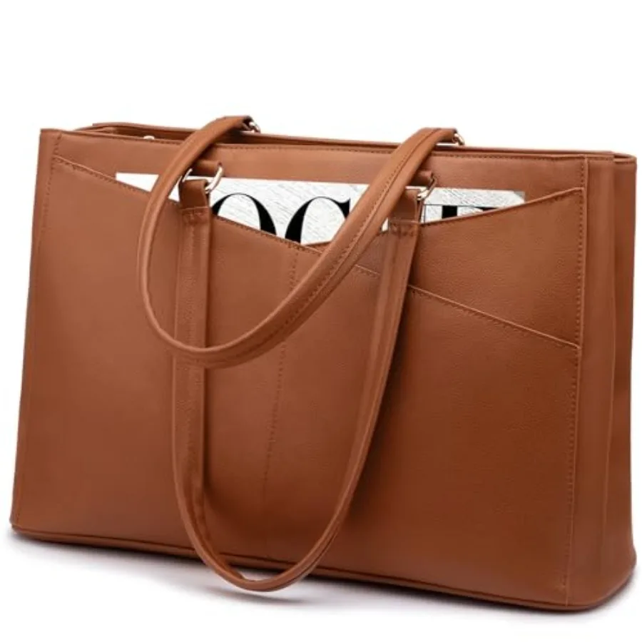 Laptop Bag for Women 17.3 Inch Tote Bags Waterproof Leather Briefcase Computer Women Business Office Work BagBrown
Laptop Bag for Women 17.3 Inch Tote Bags Waterproof Leather Briefcase Computer Women Business Office Work BagBrown