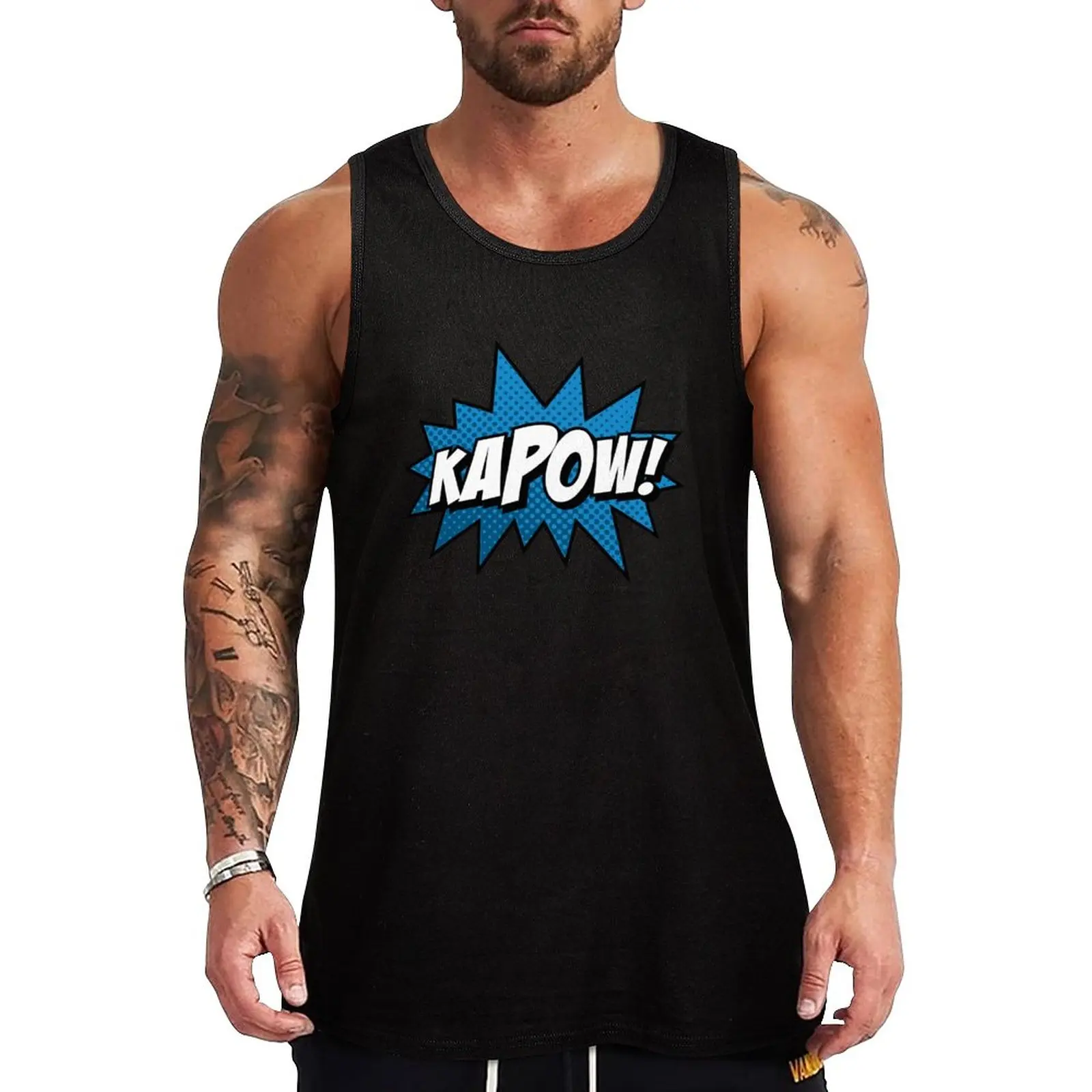 New Kapow! Tank Top sleeveless gym shirts male basketball gym clothes man Men's t shirt
New Kapow! Tank Top sleeveless gym shirts male basketball gym clothes man Men's t shirt