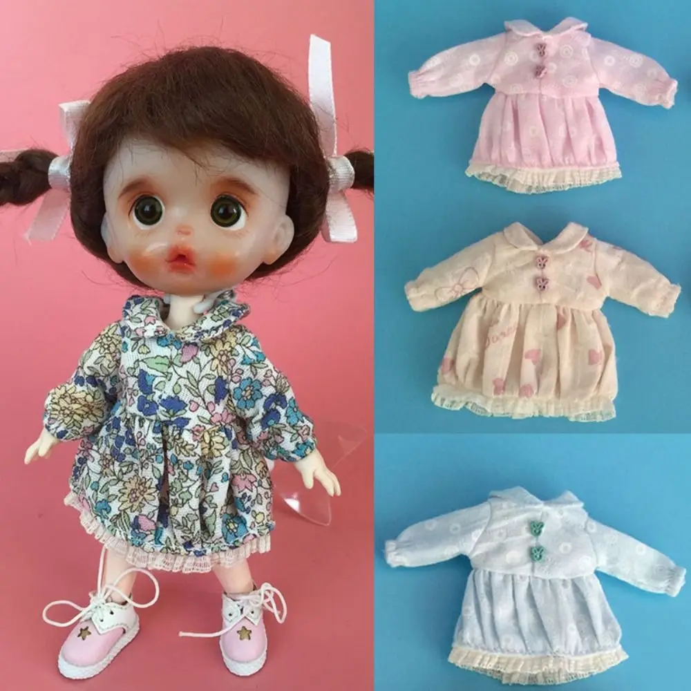Handmade Floral Printed Dresses Fashion Accessories Long Sleeve Outfits DIY Lace Dresses for 1/11 OB11 Dolls/for 1/12 BJD
Handmade Floral Printed Dresses Fashion Accessories Long Sleeve Outfits DIY Lace Dresses for 1/11 OB11 Dolls/for 1/12 BJD