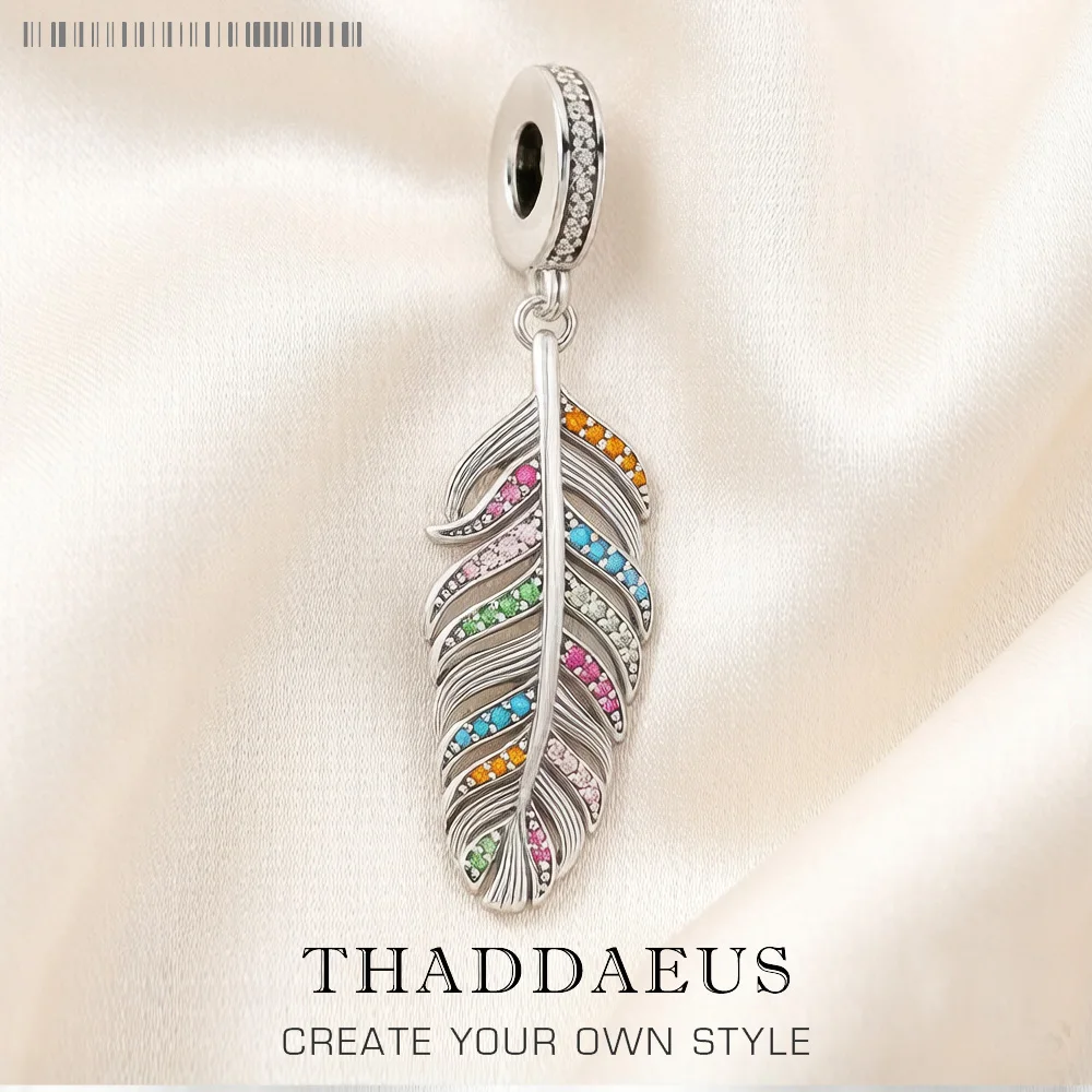 Colorful Feather Charm Fine Jewelry Europe Club Bohemia Women Gift In 925 Sterling Silver
Colorful Feather Charm Fine Jewelry Europe Club Bohemia Women Gift In 925 Sterling Silver
