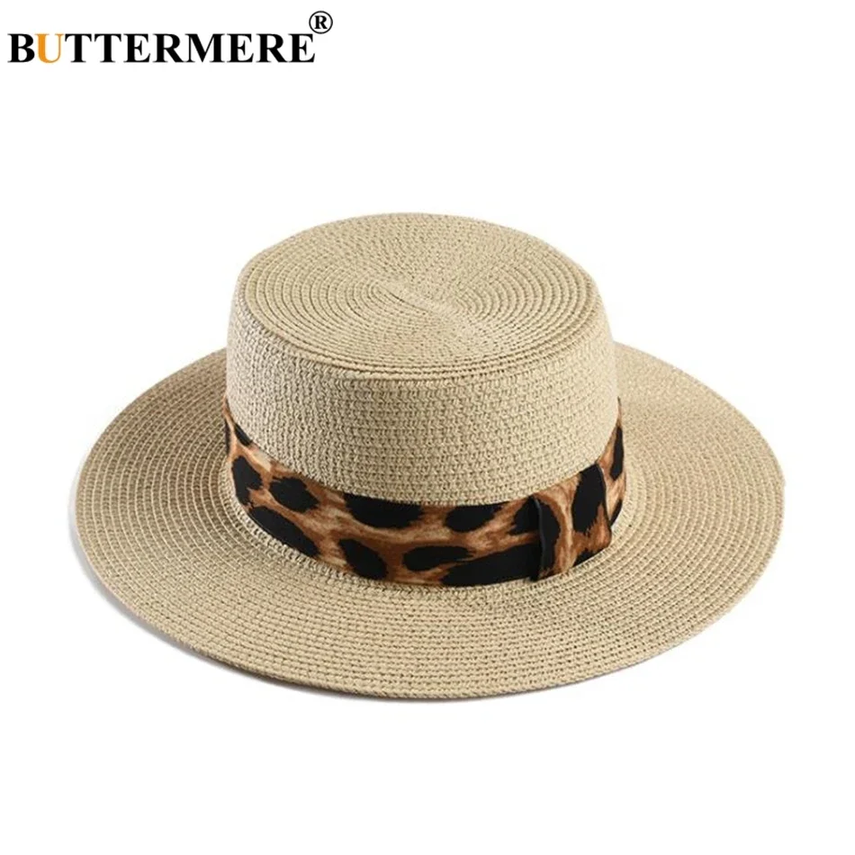 BUTTERMERE Wide Brim Boater Hat for Women Sun Hat Leopard Belt Ladies Straw Beige Female Fashion Spring Summer Panama Hat White
BUTTERMERE Wide Brim Boater Hat for Women Sun Hat Leopard Belt Ladies Straw Beige Female Fashion Spring Summer Panama Hat White