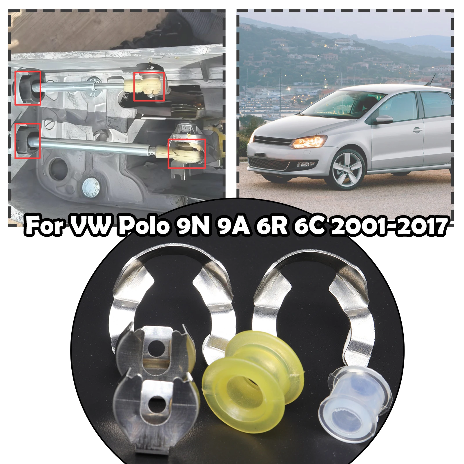 For VW Polo 9N 9A 6R 6C Manual Trans Gearshift Cable Control Bushing Lock Washer Selector Linkage Gearbox 1J0711280C 2001-2017
For VW Polo 9N 9A 6R 6C Manual Trans Gearshift Cable Control Bushing Lock Washer Selector Linkage Gearbox 1J0711280C 2001-2017