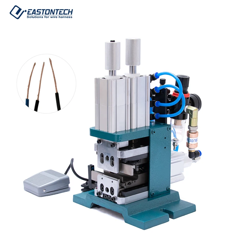 EW-10 4F Semi-auto Pneumatic Multi-core Sheathed Cable Inner Wires Stripping Twisting Machine
EW-10 4F Semi-auto Pneumatic Multi-core Sheathed Cable Inner Wires Stripping Twisting Machine