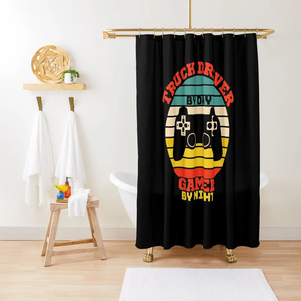 Funny Truck Driver Gaming Vintage - video games lovers Shower Curtain For Bathrooms Curtain
Funny Truck Driver Gaming Vintage - video games lovers Shower Curtain For Bathrooms Curtain