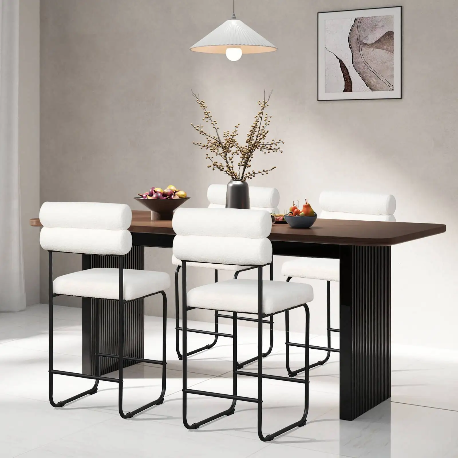 Set of 2 Height Bar Stools Counter Stools Footrest Fabric Bar Chairs Modern Kitchen Island Stools Dining Room Home Restaurant
Set of 2 Height Bar Stools Counter Stools Footrest Fabric Bar Chairs Modern Kitchen Island Stools Dining Room Home Restaurant