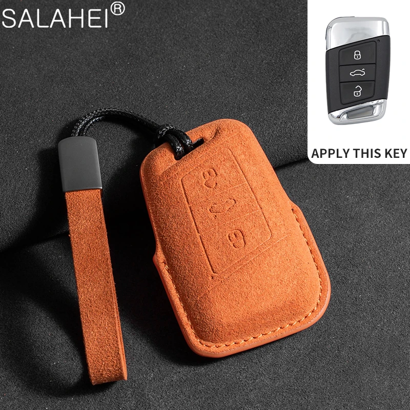 Suede Leather Remote Car Key Case Cover Holder For VW Volkseagen Passat For Skoda Superb A7 Kodiaq Seat Polo Tiguan Accessories
Suede Leather Remote Car Key Case Cover Holder For VW Volkseagen Passat For Skoda Superb A7 Kodiaq Seat Polo Tiguan Accessories