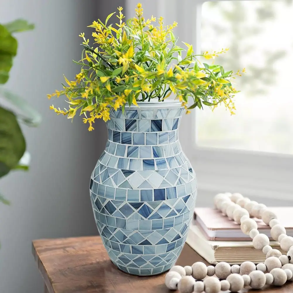 Mosaic Glass Vase Nordic Handmade Pink Fashion Home Living Room Decorative Ornament Hydroponic Flower Arrangement Container
Mosaic Glass Vase Nordic Handmade Pink Fashion Home Living Room Decorative Ornament Hydroponic Flower Arrangement Container