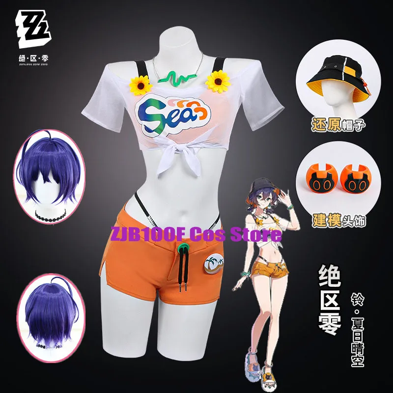 Zenless Zone Zero Belle Cosplay Costume zzz Belle Swimsuit Summer Outfit Hat Shorts Bikini Disguise for Adult Women
Zenless Zone Zero Belle Cosplay Costume zzz Belle Swimsuit Summer Outfit Hat Shorts Bikini Disguise for Adult Women