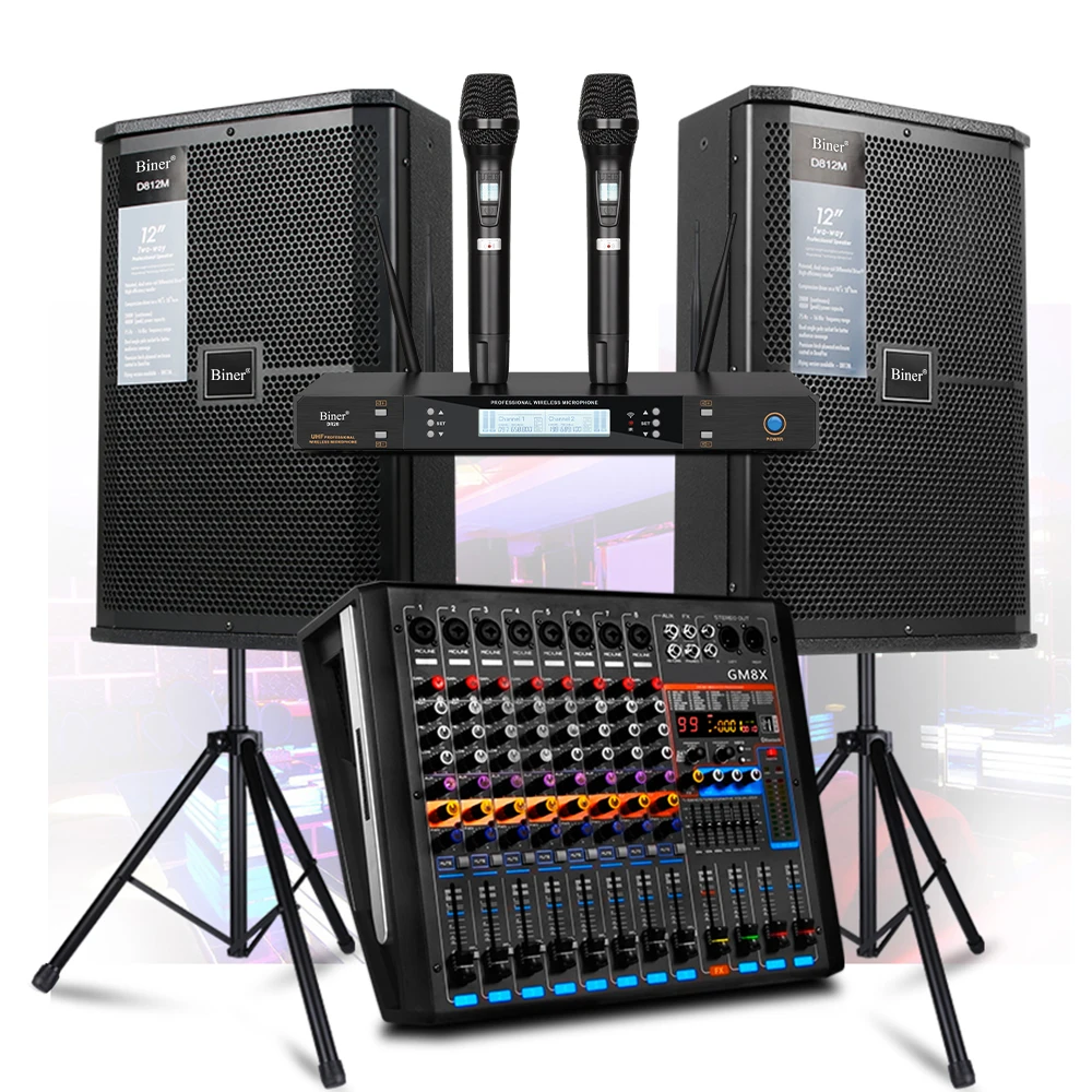 Biner D812 Professional 12 Inch Sound System Speaker For KTV Audio Set Speaker Stage Wedding Bar
Biner D812 Professional 12 Inch Sound System Speaker For KTV Audio Set Speaker Stage Wedding Bar