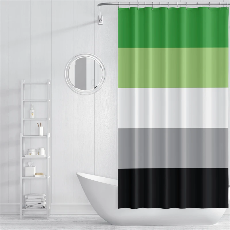 Aertemisi Aromantic Pride Flag Rainbow LGBT Shower Curtain Set with Grommets and Hooks for Bathroom Decor
Aertemisi Aromantic Pride Flag Rainbow LGBT Shower Curtain Set with Grommets and Hooks for Bathroom Decor