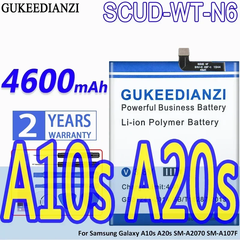 High Capacity GUKEEDIANZI Battery SCUD-WT-N6 4600mAh For Samsung Galaxy A10s A20s SM-A2070 SM-A107F Mobile Phone Batteries
High Capacity GUKEEDIANZI Battery SCUD-WT-N6 4600mAh For Samsung Galaxy A10s A20s SM-A2070 SM-A107F Mobile Phone Batteries