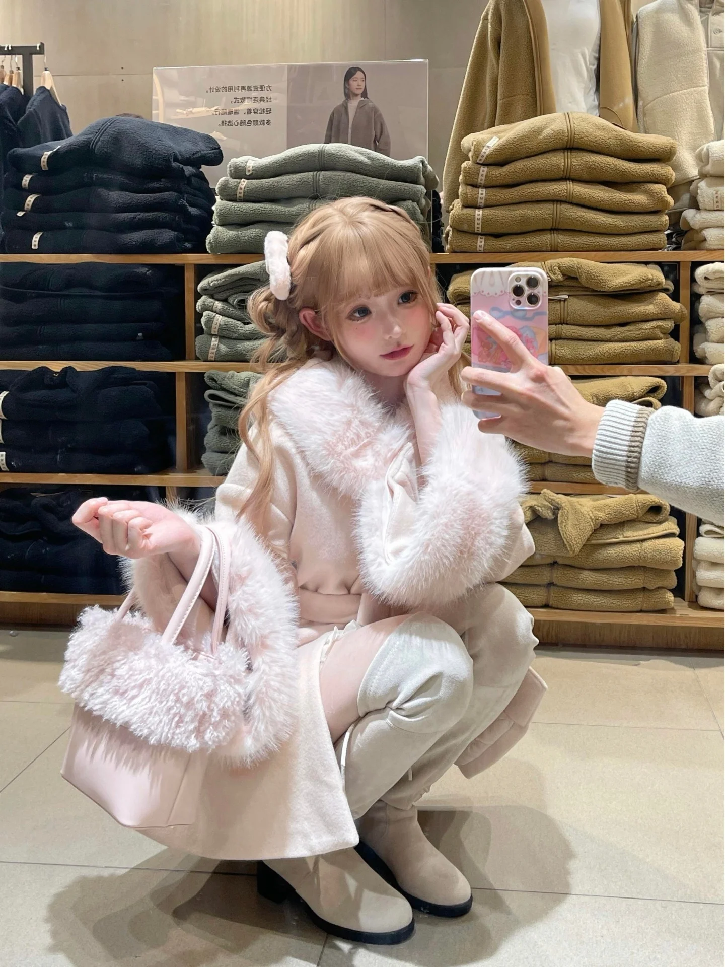 Thiened Autumn Winter Coat with Fur Collar Waist-Cinching Open Cardigan Sle Warm And Gentle Korean Version Straight Tube
Thiened Autumn Winter Coat with Fur Collar Waist-Cinching Open Cardigan Sle Warm And Gentle Korean Version Straight Tube