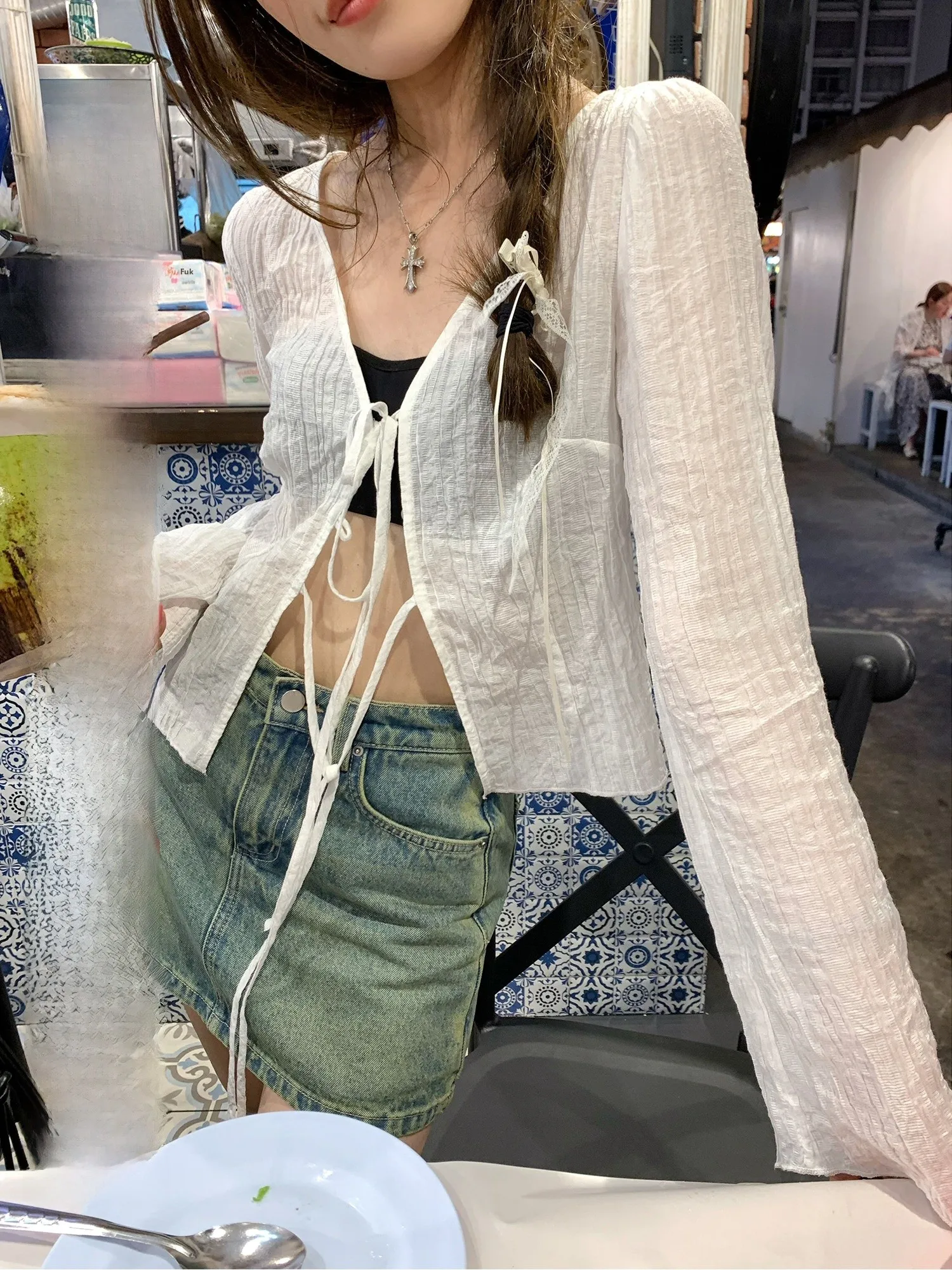 Hhi женская легкая весенне-осенняя защита от солнца irt тонкая дышащая длинная верхняя одежда с запахом све с поясом кардиган
Hhi женская легкая весенне-осенняя защита от солнца irt тонкая дышащая длинная верхняя одежда с запахом све с поясом кардиган