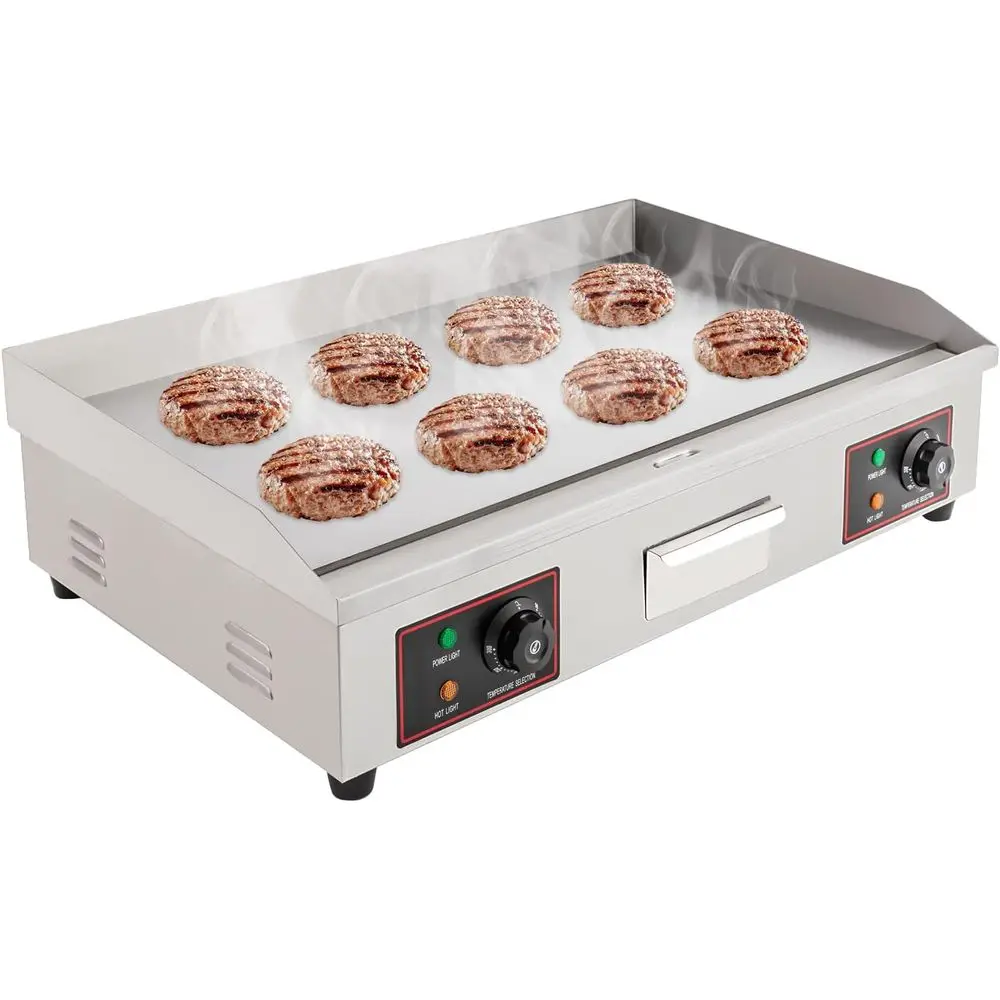 30 Countertop Electric Griddle - 3000W Nonstick Stainless Steel Grill with Adjustable Temperature Control for Kitchen Use, 110V
30 Countertop Electric Griddle - 3000W Nonstick Stainless Steel Grill with Adjustable Temperature Control for Kitchen Use, 110V