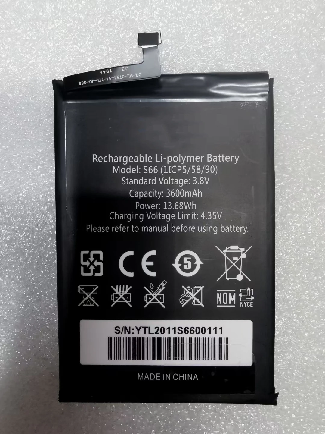New Battery 3600mAh OUKITEL S66 Battery For OUKITEL S66 battery 3600mAh Long standby time High Mobile Phone Batteries
New Battery 3600mAh OUKITEL S66 Battery For OUKITEL S66 battery 3600mAh Long standby time High Mobile Phone Batteries